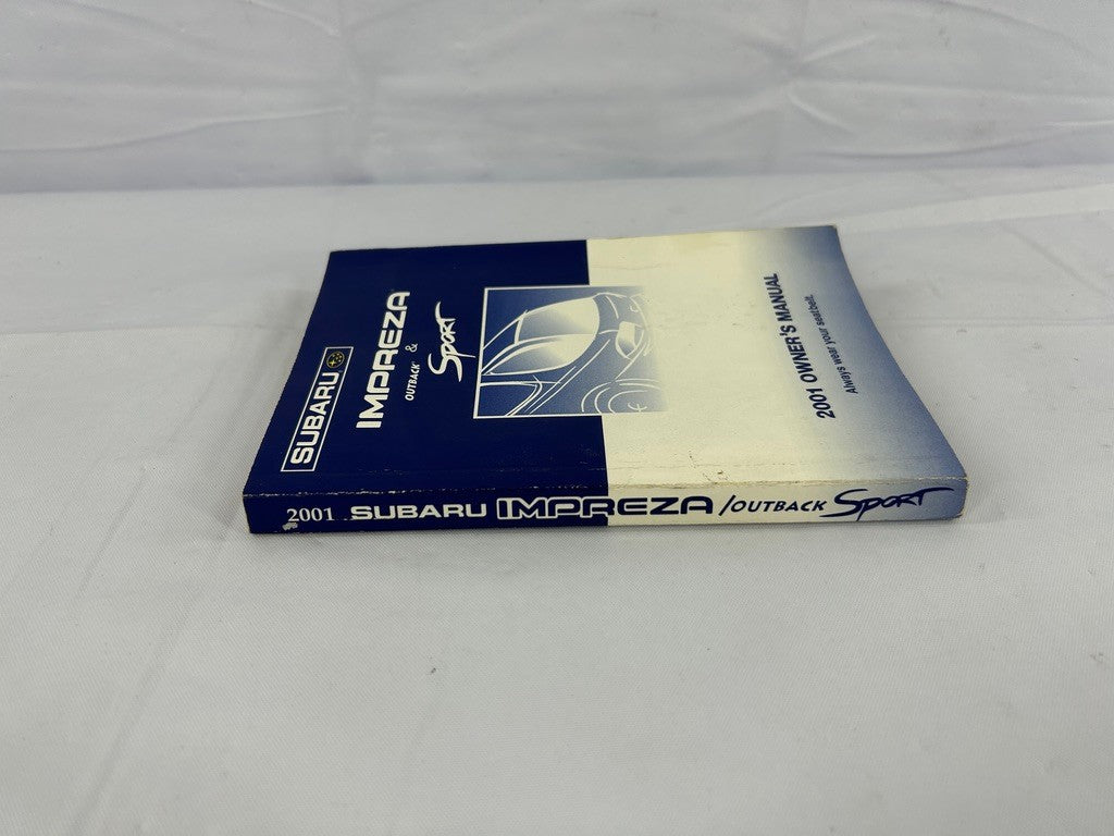 2001 Subaru Impreza Owner's Manual Guide OEM - Used