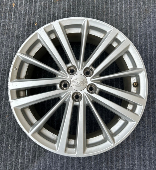2012-2016 Subaru IMPREZA Wheel 17x7 Alloy 15 Spoke Light Silver OEM