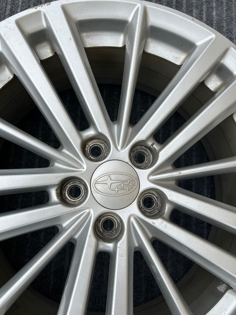 2012-2016 Subaru IMPREZA Wheel 17x7 Alloy 15 Spoke Light Silver OEM