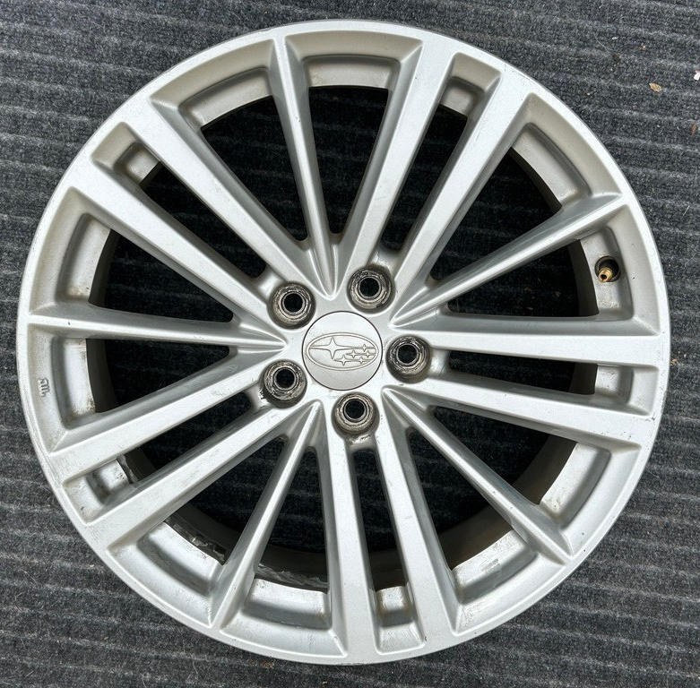 2012-2016 Subaru IMPREZA Wheel 17x7 Alloy 15 Spoke Light Silver OEM