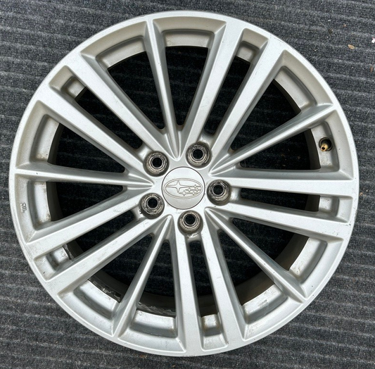 2012-2016 Subaru IMPREZA Wheel 17x7 Alloy 15 Spoke Light Silver OEM
