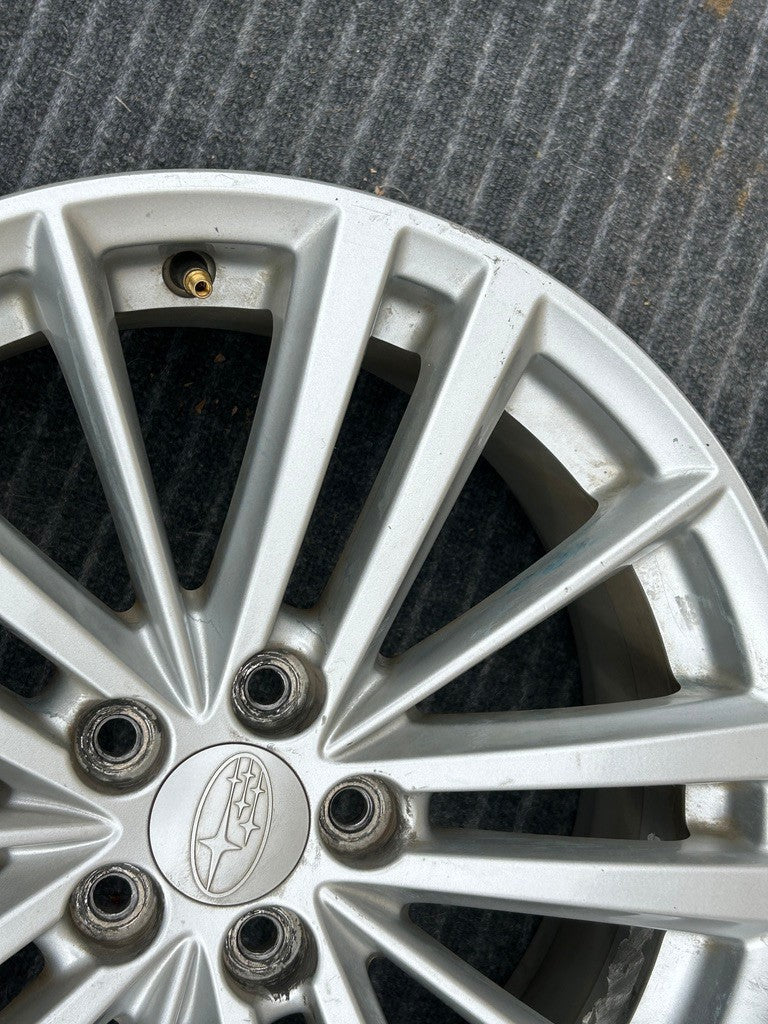 2012-2016 Subaru IMPREZA Wheel 17x7 Alloy 15 Spoke Light Silver OEM
