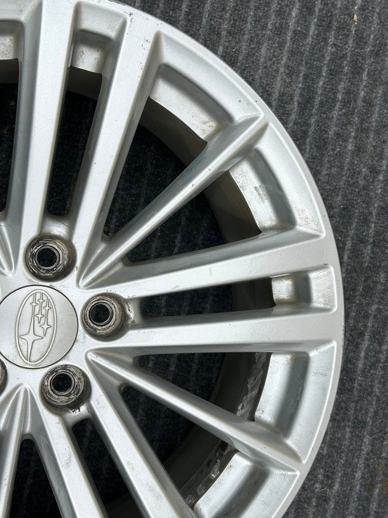 2012-2016 Subaru IMPREZA Wheel 17x7 Alloy 15 Spoke Light Silver OEM
