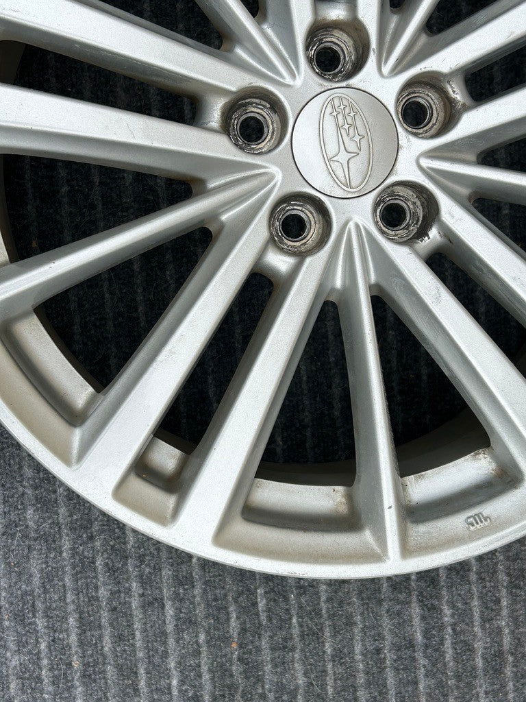 2012-2016 Subaru IMPREZA Wheel 17x7 Alloy 15 Spoke Light Silver OEM