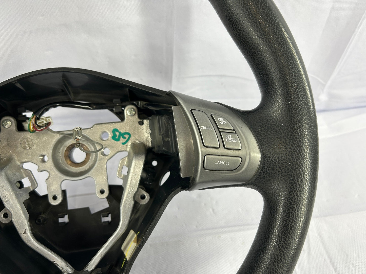 2008-2009 Subaru Outback Steering Wheel with Cruise Control Switches Black OEM