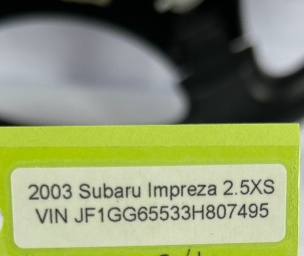 2002-2003 Subaru Impreza Steering Wheel with Cruise Control Switch OEM