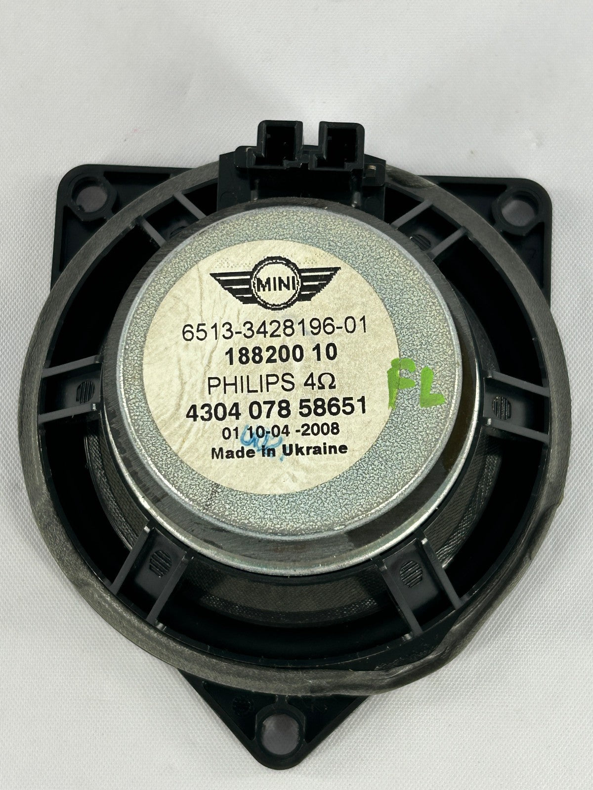 2008-2014 Mini Cooper Clubman Front Left Door Speaker 6513-3428196-01 OEM LHD