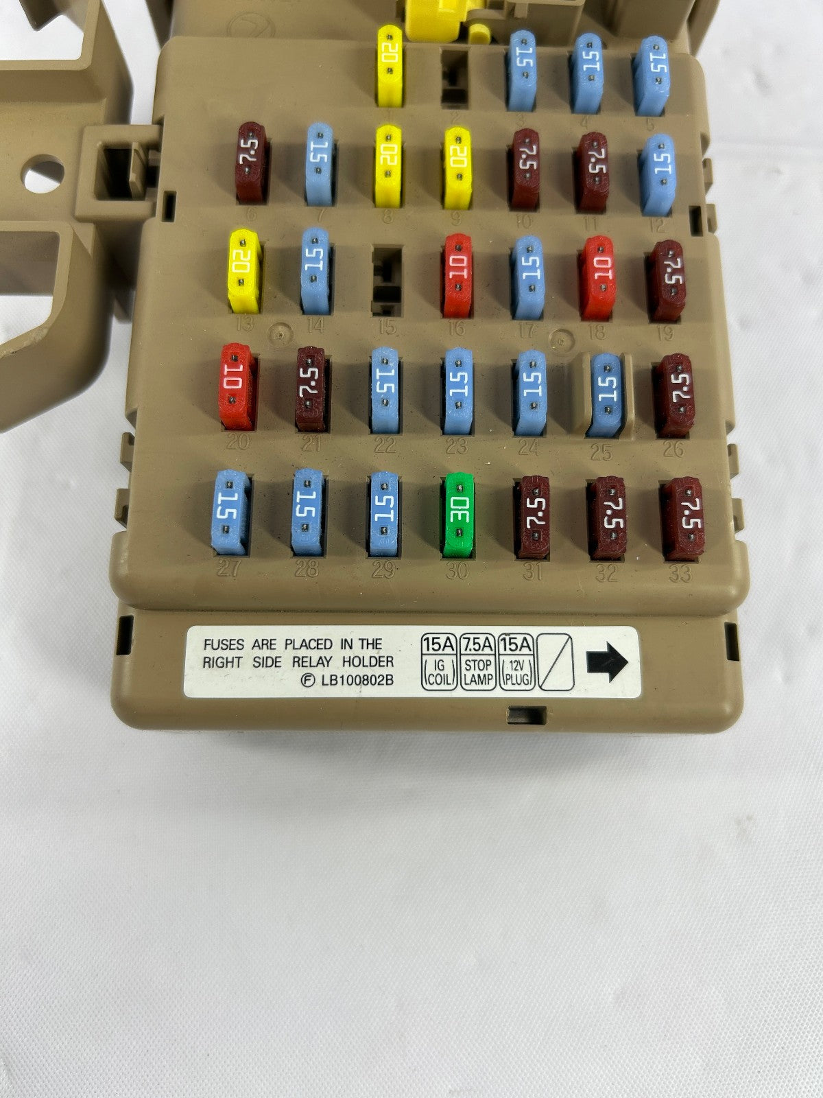 2007-2009 Subaru Outback Cabin Fuse Box Junction Block 82201AG02C OEM