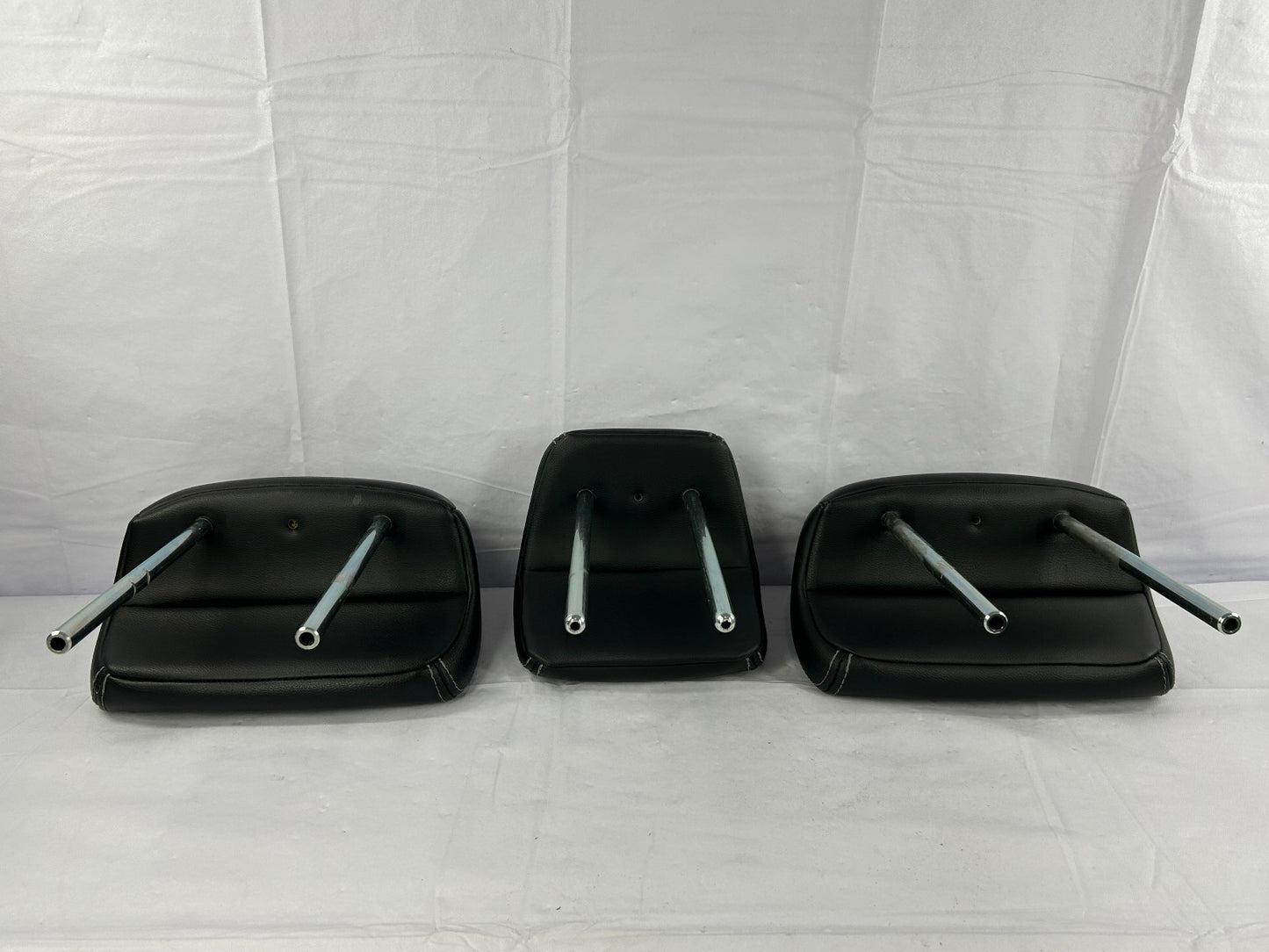 2007-2010 Mitsubishi Outlander Second Row Headrest Set Black Leather OEM