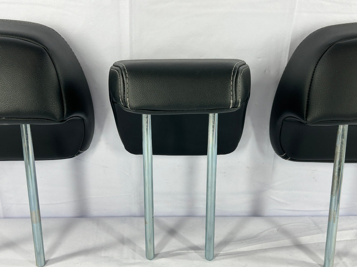 2007-2010 Mitsubishi Outlander Second Row Headrest Set Black OEM 6971A074XA