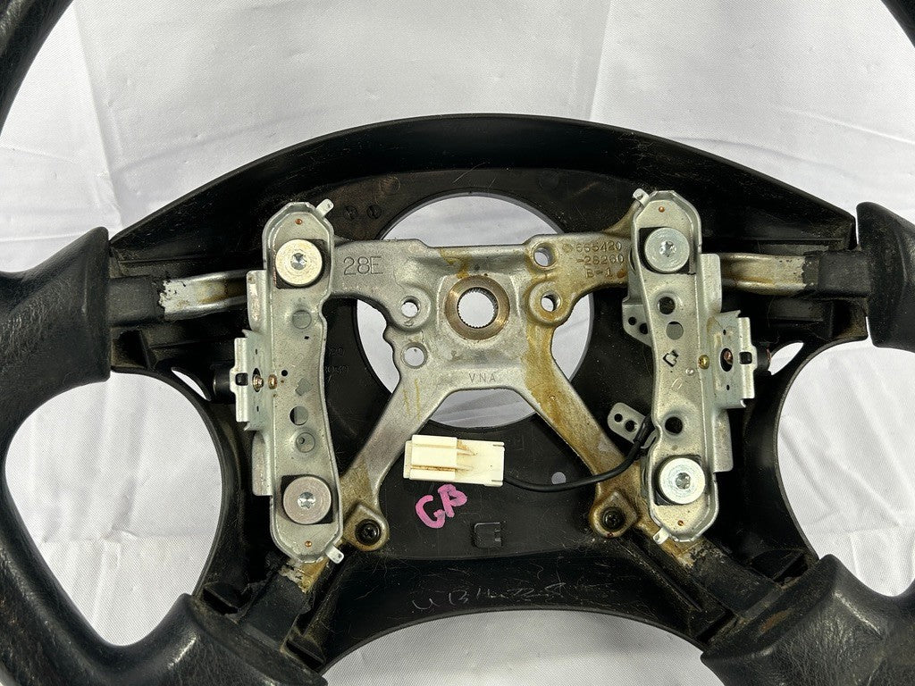 1998-2002 Subaru Forester Steering Wheel Black Rubber OEM