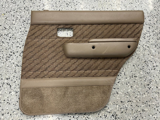 1990-1995 Toyota 4Runner SR5 Rear Right Door Panel Card With Arm Rest Tan OEM