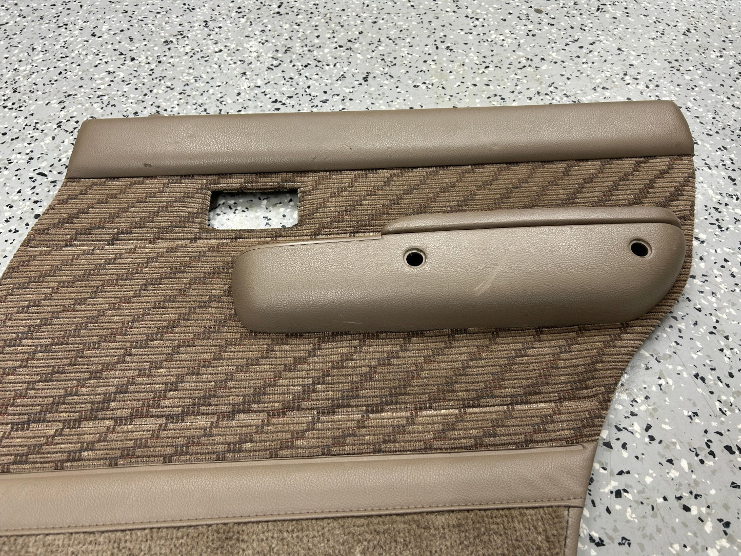 1990-1995 Toyota 4Runner SR5 Rear Right Door Panel Card With Arm Rest Tan OEM