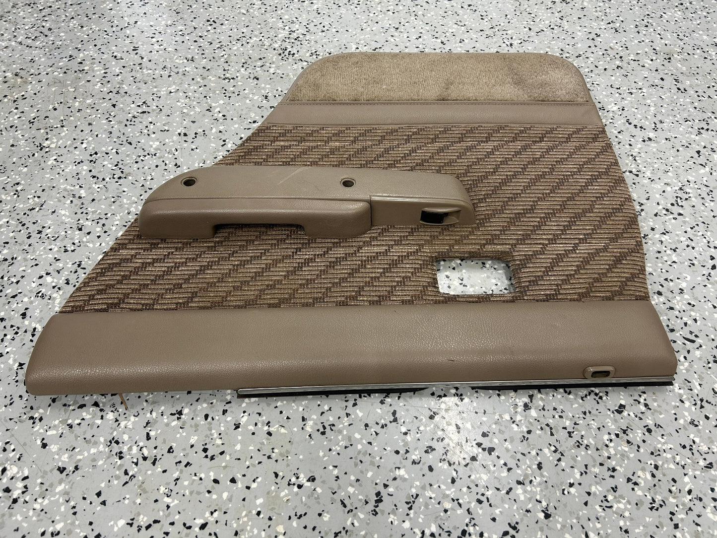 1990-1995 Toyota 4Runner SR5 Rear Right Door Panel Card With Arm Rest Tan OEM