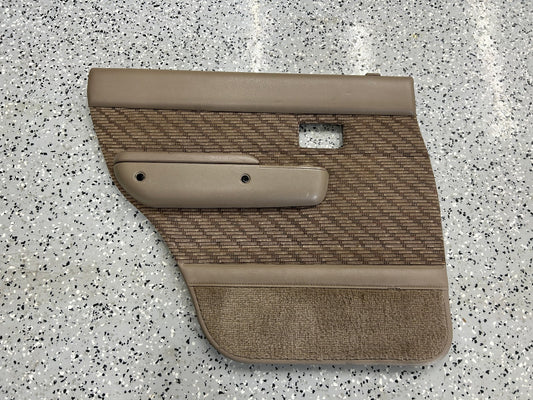 1990-1995 Toyota 4Runner SR5 Rear Left Door Panel Card With Arm Rest Tan OEM