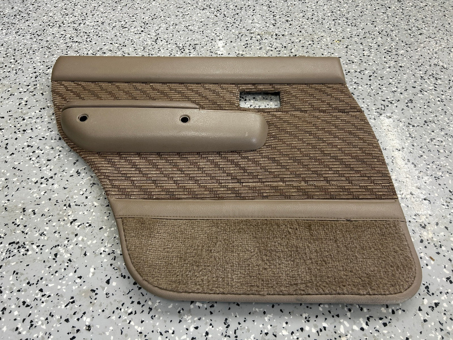 1990-1995 Toyota 4Runner SR5 Rear Left Door Panel Card With Arm Rest Tan OEM