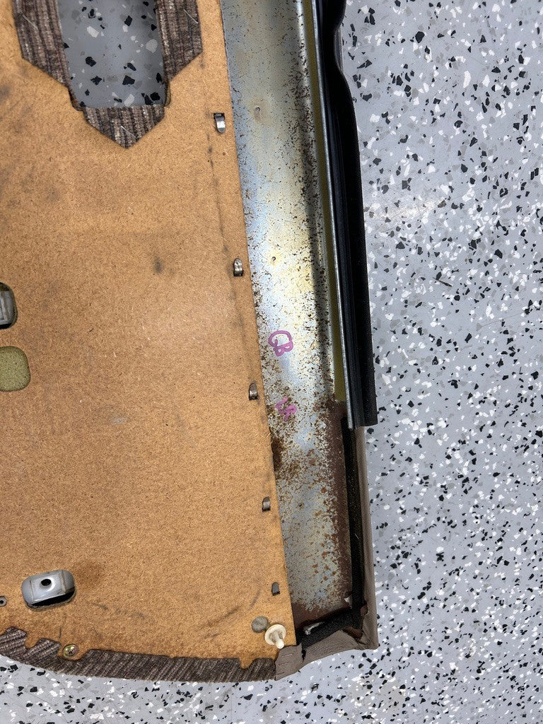 1990-1995 Toyota 4Runner SR5 Rear Left Door Panel Card With Arm Rest Tan OEM