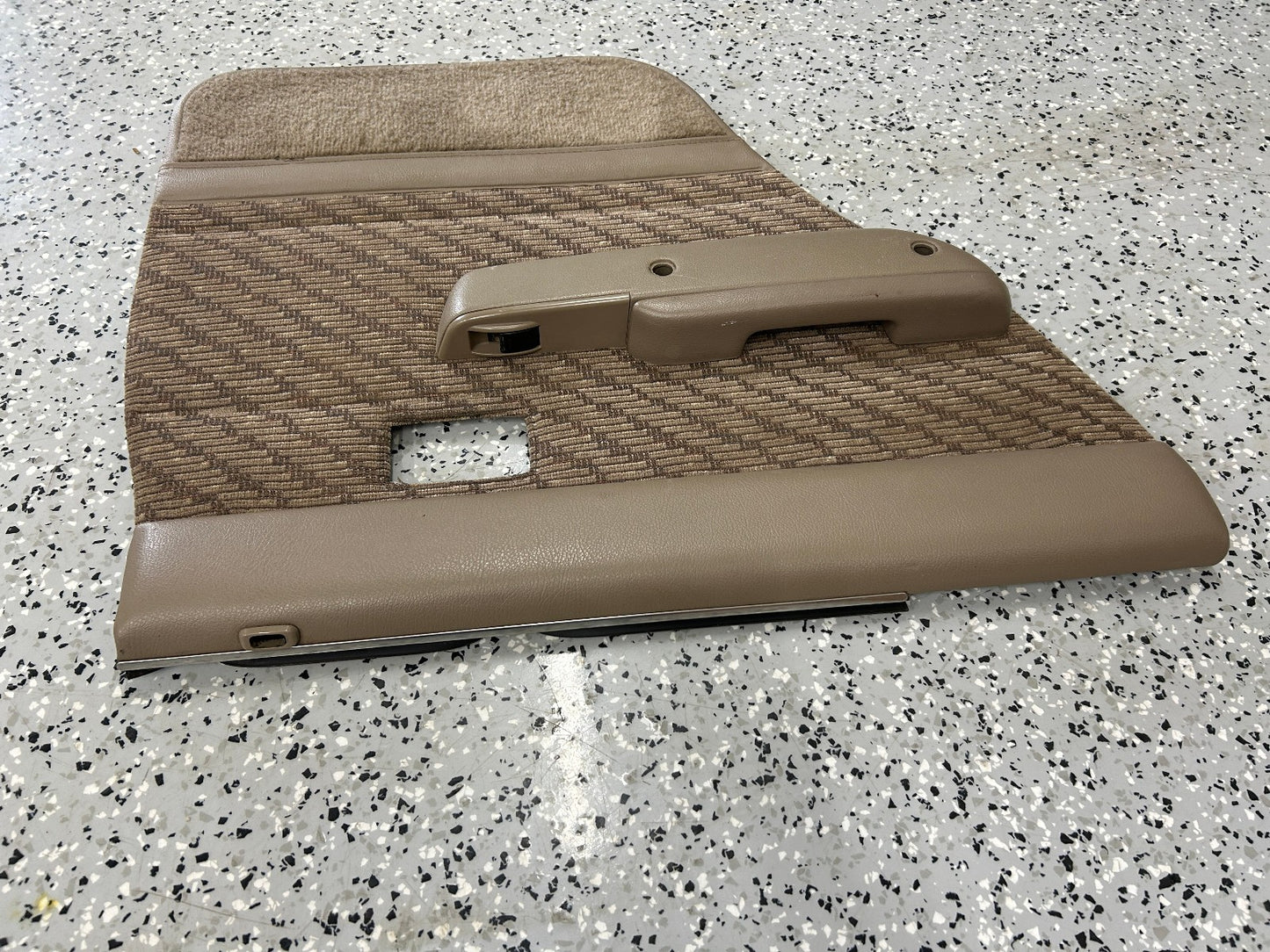 1990-1995 Toyota 4Runner SR5 Rear Left Door Panel Card With Arm Rest Tan OEM