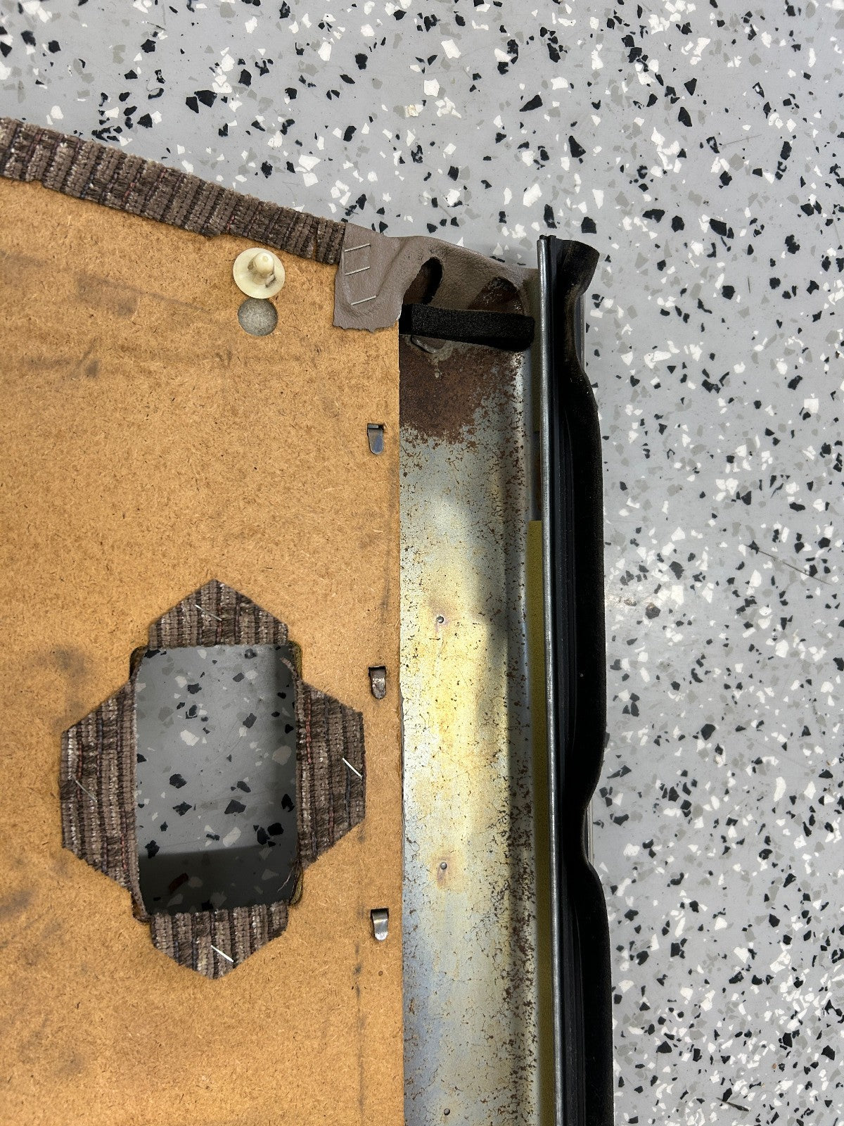 1990-1995 Toyota 4Runner SR5 Rear Left Door Panel Card With Arm Rest Tan OEM
