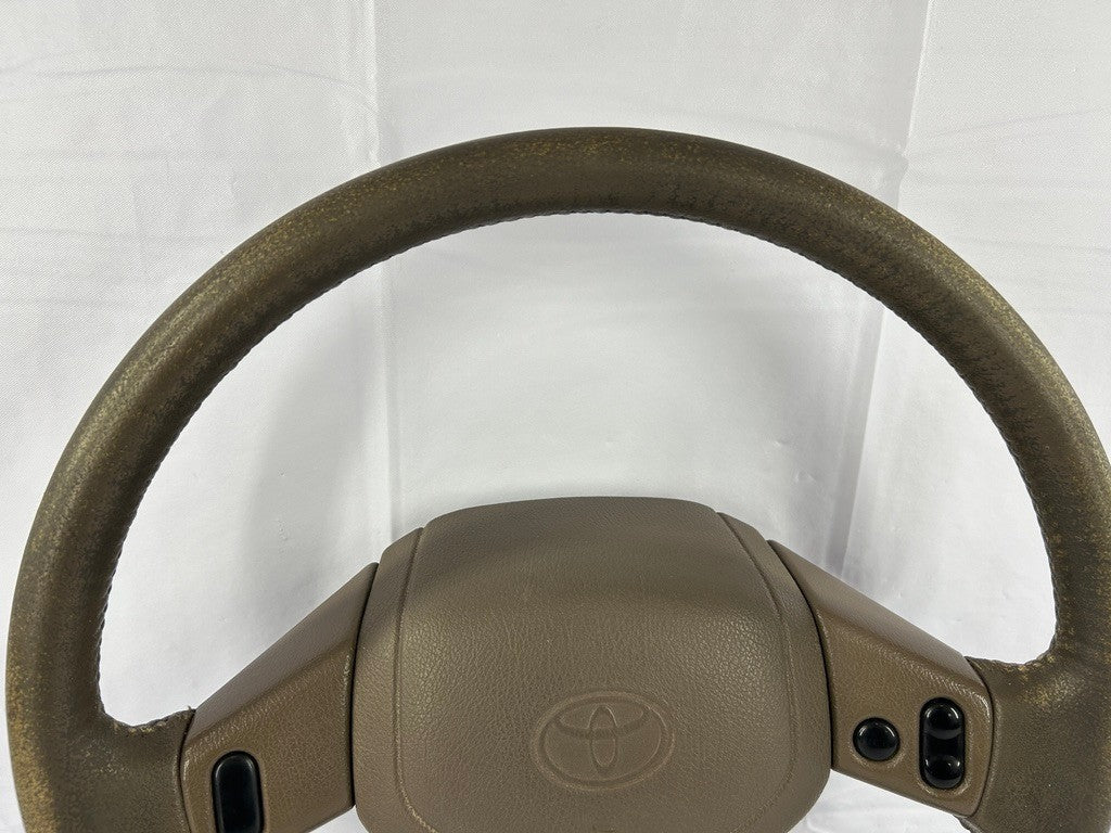1990-1995 Toyota 4Runner SR5 Steering Wheel With Cruise Control OEM Brown