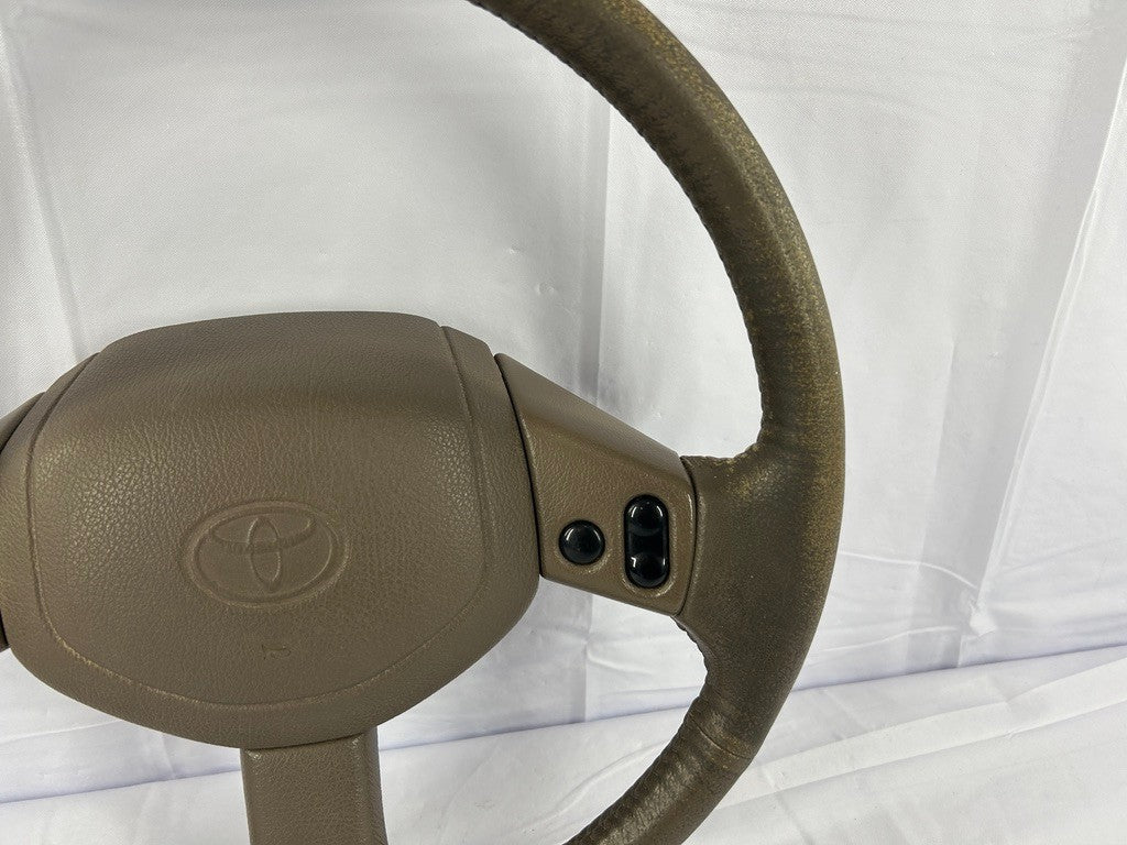 1990-1995 Toyota 4Runner SR5 Steering Wheel With Cruise Control OEM Brown