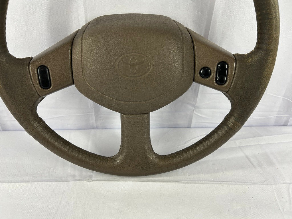 1990-1995 Toyota 4Runner SR5 Steering Wheel With Cruise Control OEM Brown