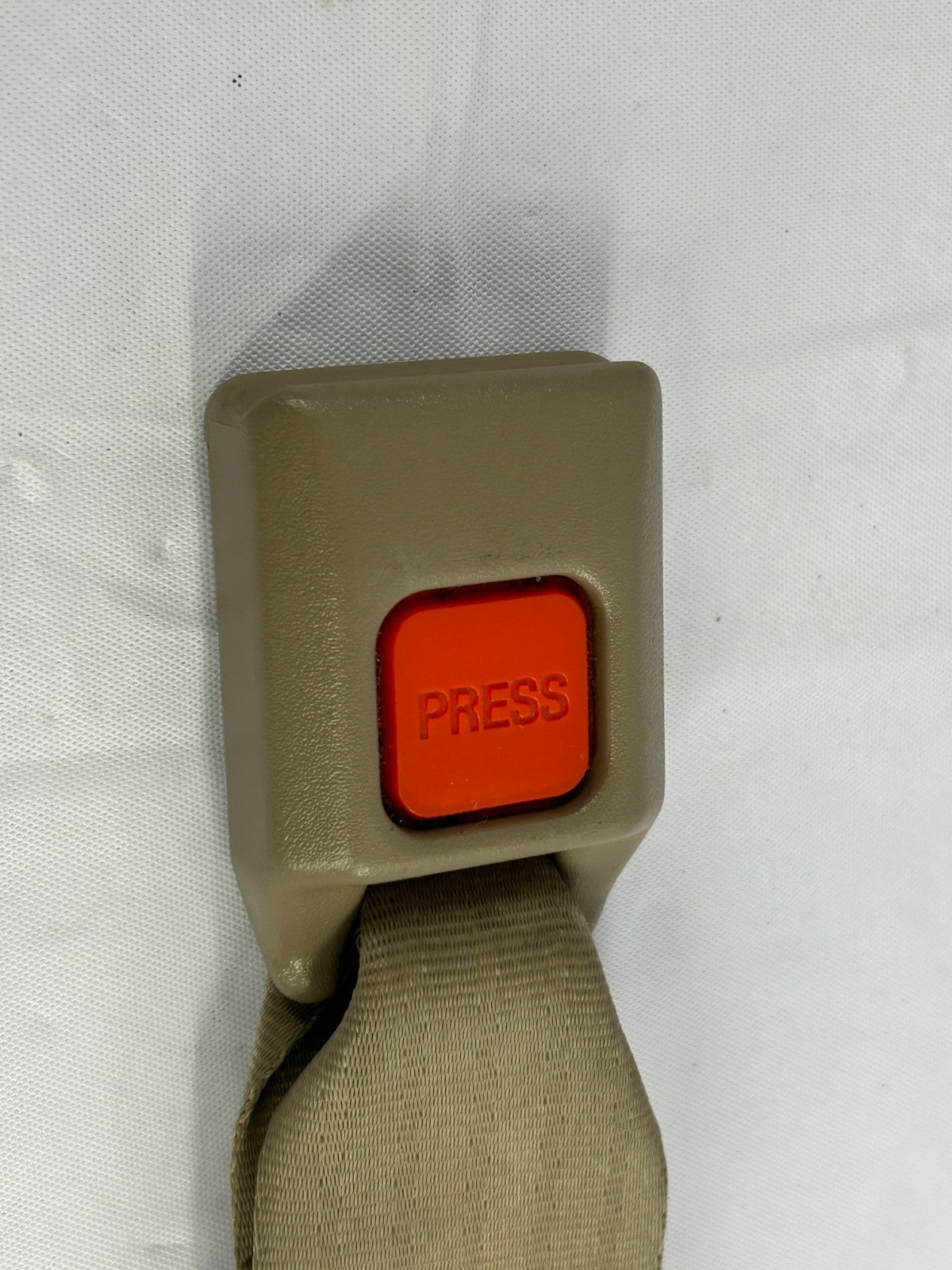 1989-1995 Toyota 4Runner Rear Left Seat Belt Receiver Tan OEM 73480-35010