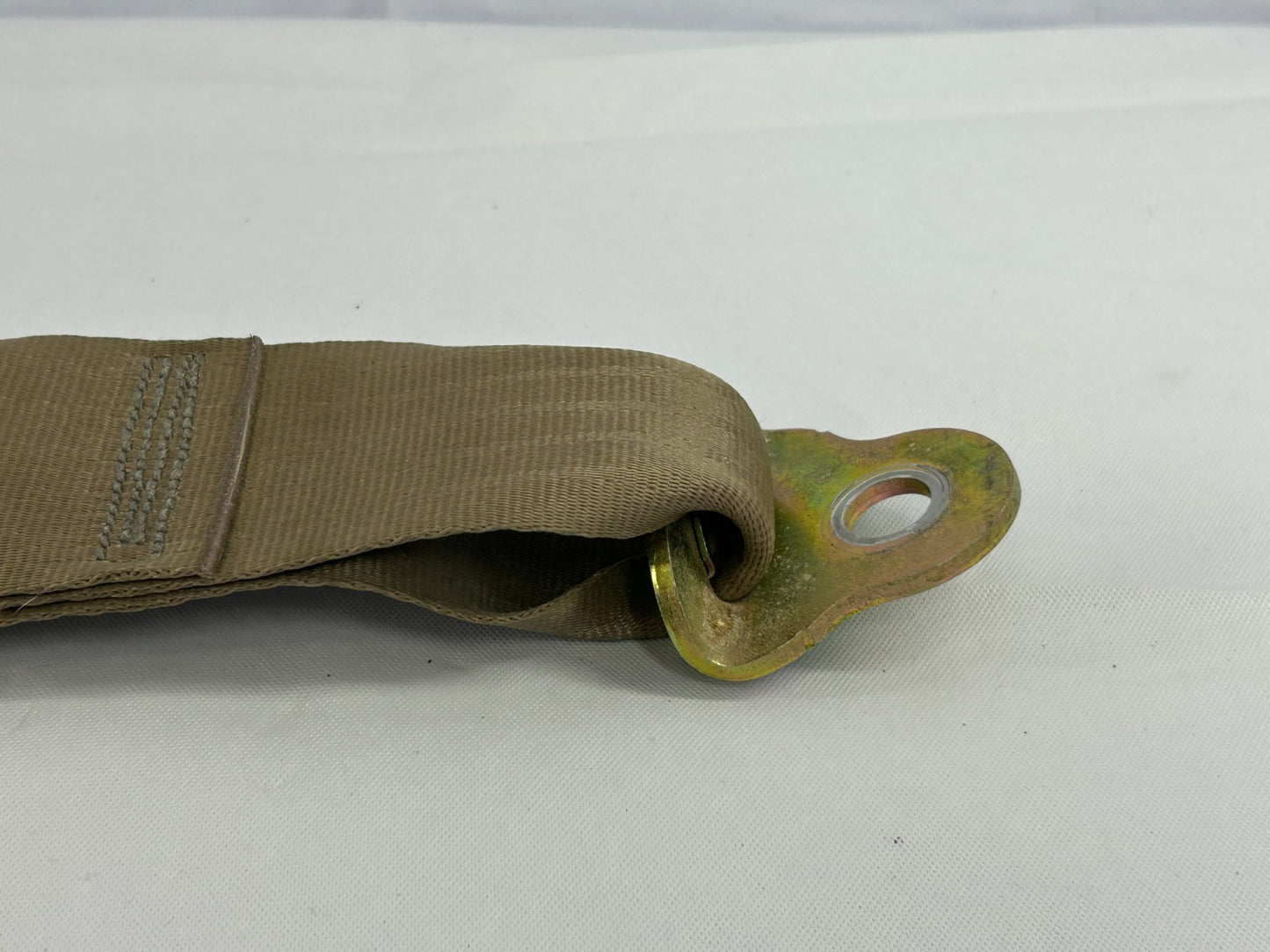 1989-1995 Toyota 4Runner Rear Left Seat Belt Receiver Tan OEM 73480-35010