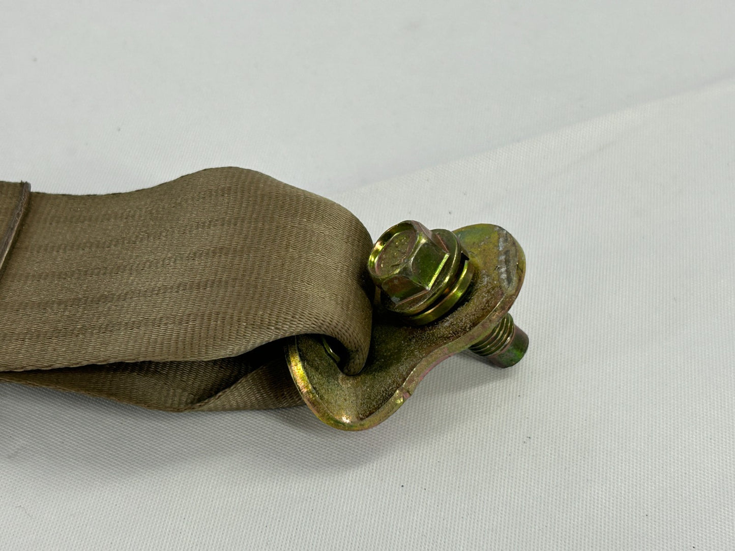 1989-1997 Toyota 4Runner Rear Seat Belt Receiver Tan OEM 73460-60020