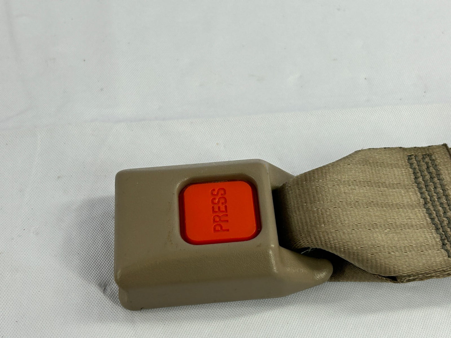1989-1997 Toyota 4Runner Rear Seat Belt Receiver Tan OEM 73460-60020
