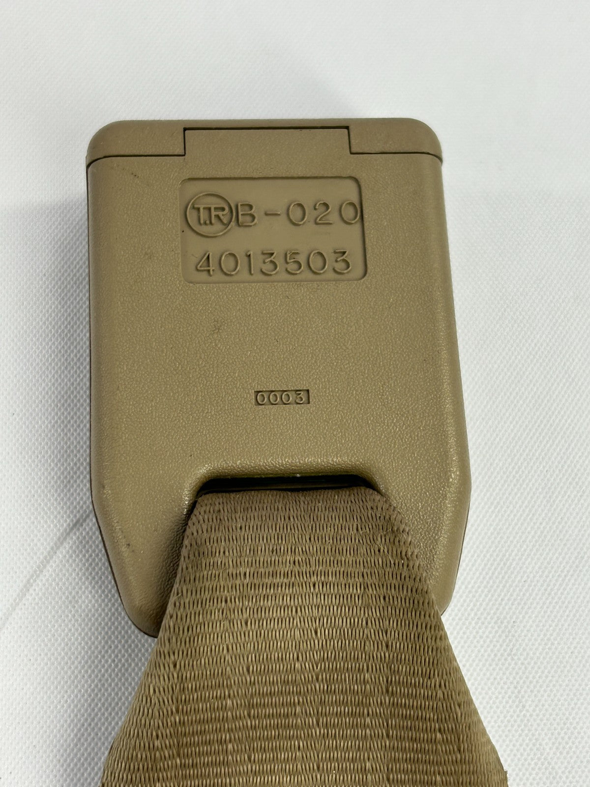 1989-1997 Toyota 4Runner Rear Seat Belt Receiver Tan OEM 73460-60020
