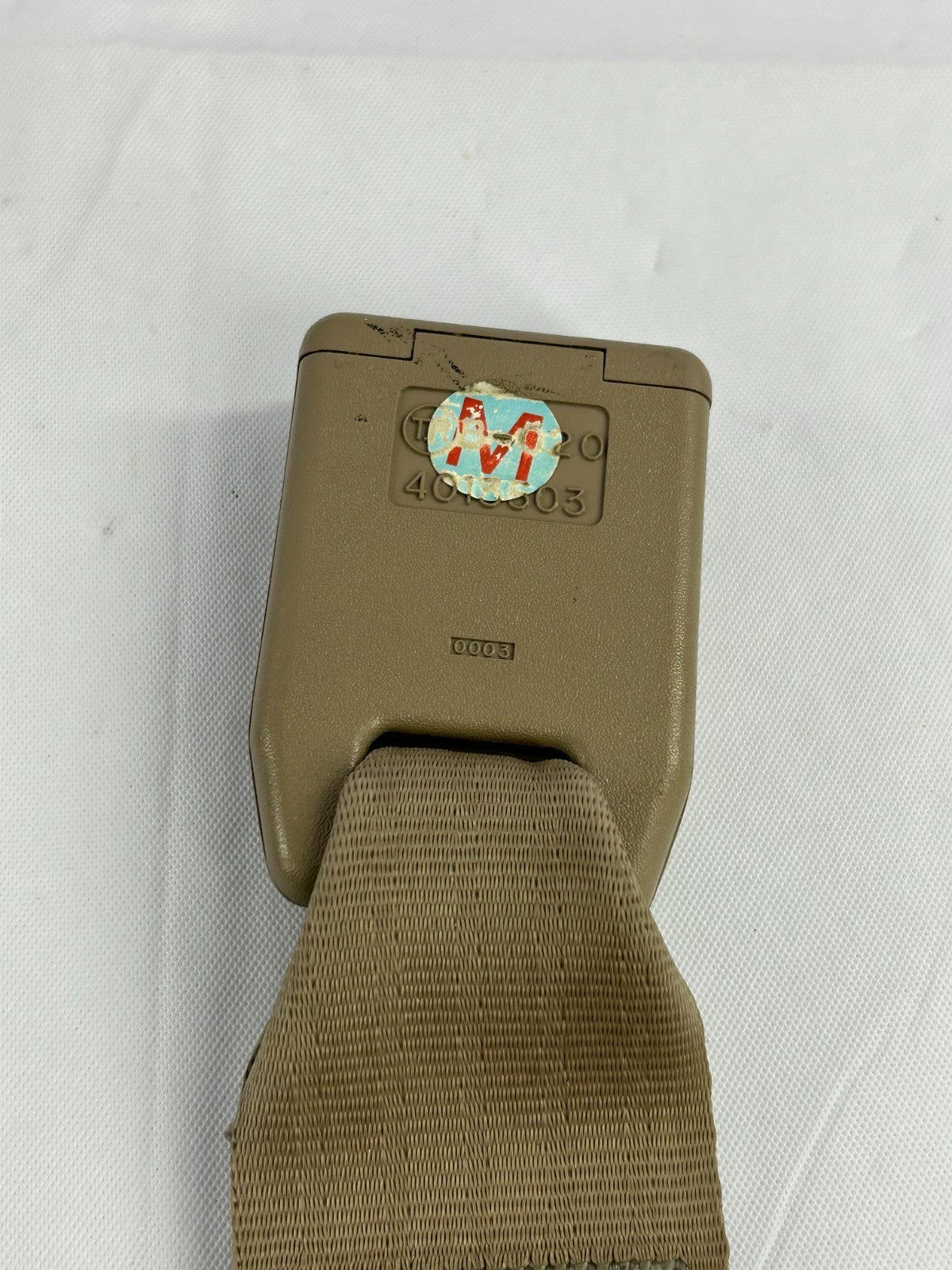 1994-1995 Toyota 4Runner Center Seat Belt Receiver Tan OEM 7338035120E0