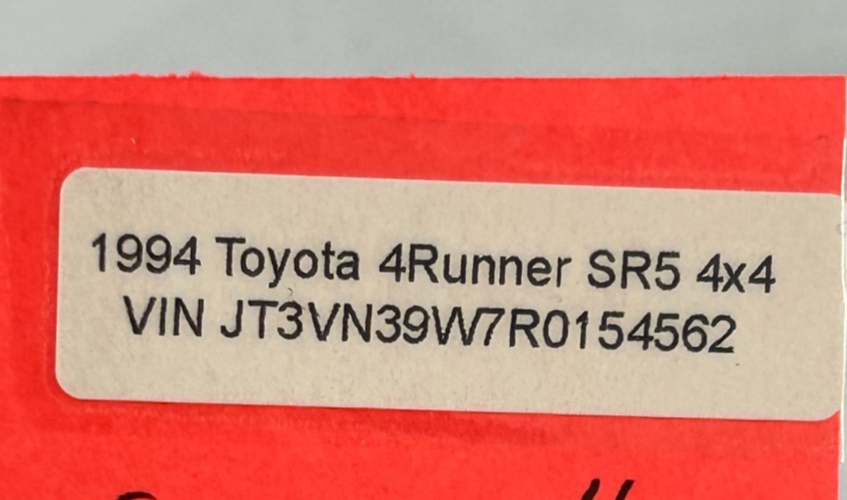 1984-2001 Toyota 4Runner Front/Rear Door Lock Pull Knob Tab Tan OEM 69741-12040