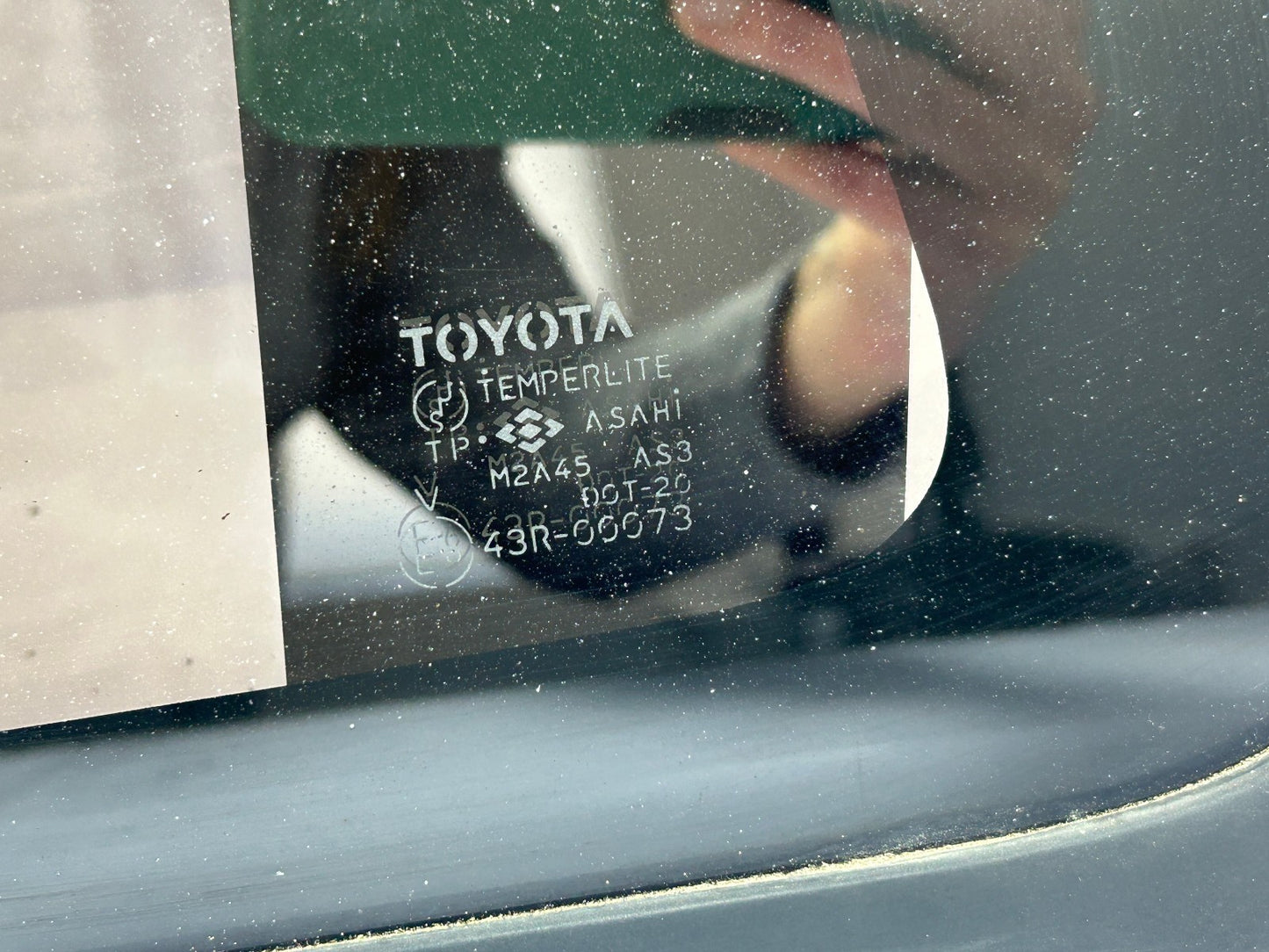 1990-1995 Toyota 4Runner Driver Left Rear Quarter Glass 4 Door Bronze Tint OEM