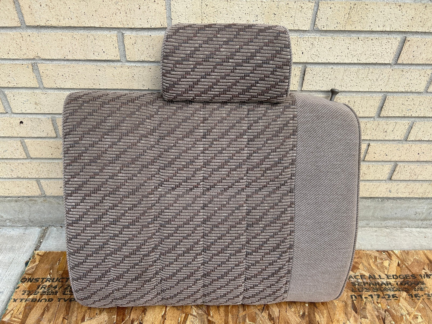 1990-1995 Toyota 4Runner Rear Driver Left Folding Back Seat Upper Tan OEM