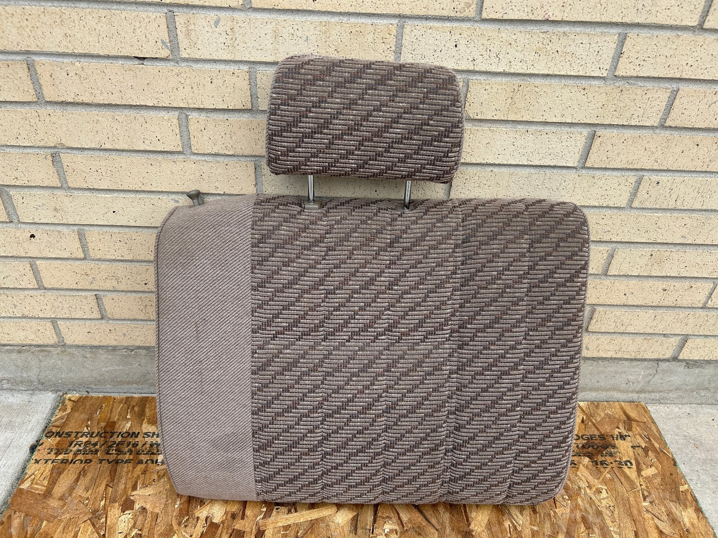 1990-1995 Toyota 4Runner Rear Passenger Right Folding Back Seat Upper Tan OEM