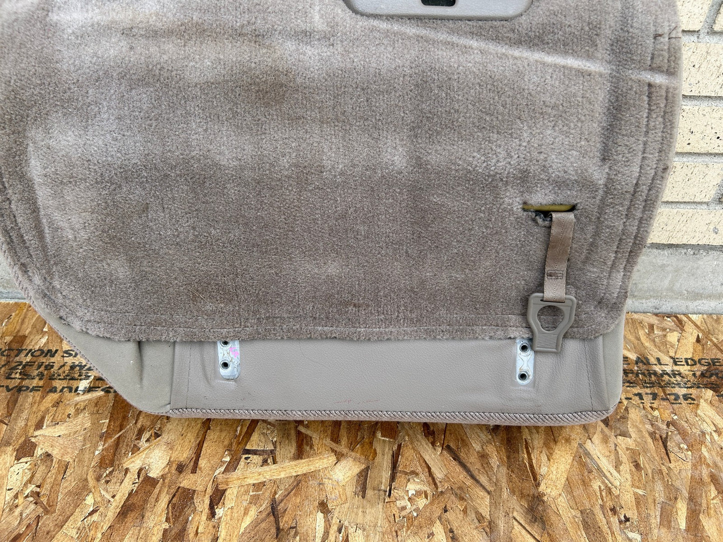 1990-1995 Toyota 4Runner Rear Driver Left Folding Back Seat Lower Tan OEM