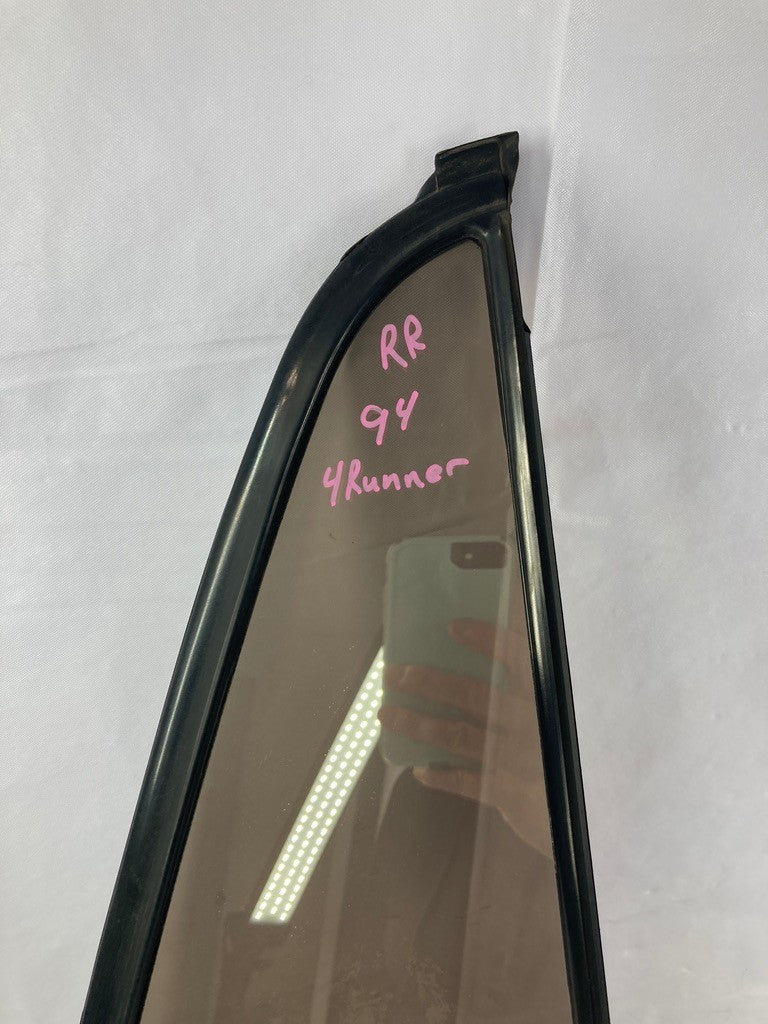 1990-1995 Toyota 4 Runner Factory Vent Glass Right Rear Door OEM