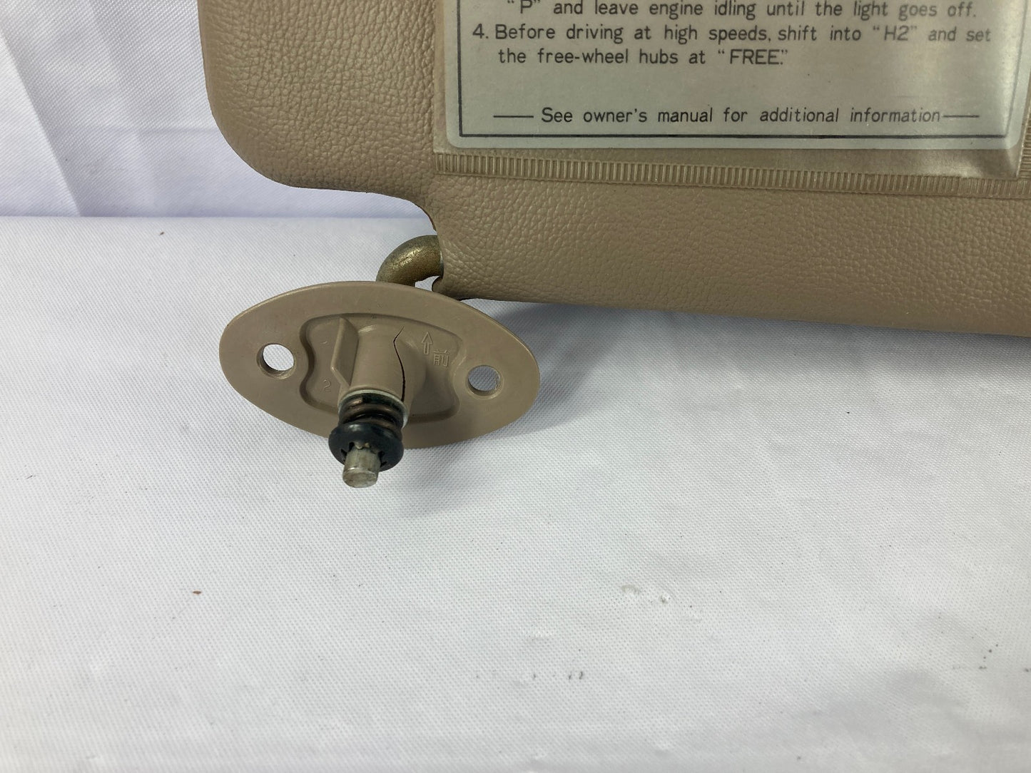 1993-1995 Toyota 4Runner Sun Visor Left Driver Side Beige (with Sunroof) OEM