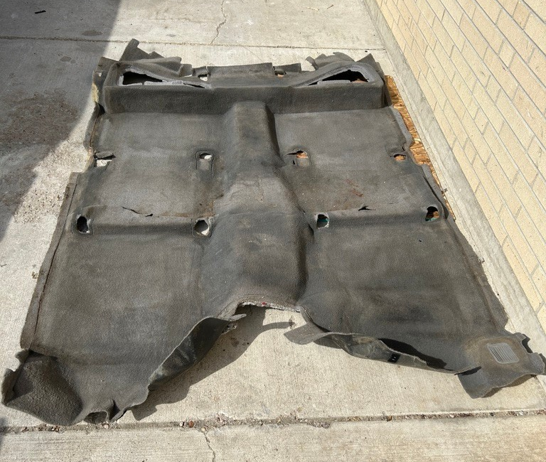 2000-2001 Toyota Tundra Access Cab Front Carpet Assembly Gray OEM 58510-0C040-B0