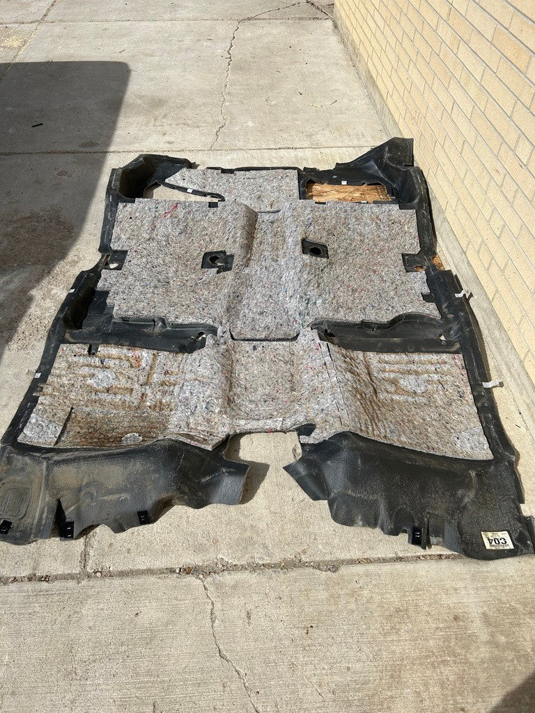 2000-2001 Toyota Tundra Access Cab Front Carpet Assembly Gray OEM 58510-0C040-B0