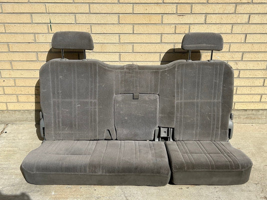 2000-2003 Toyota Tundra SR5 Access Cab Rear Seat Bench Gray Cloth Assembly OEM