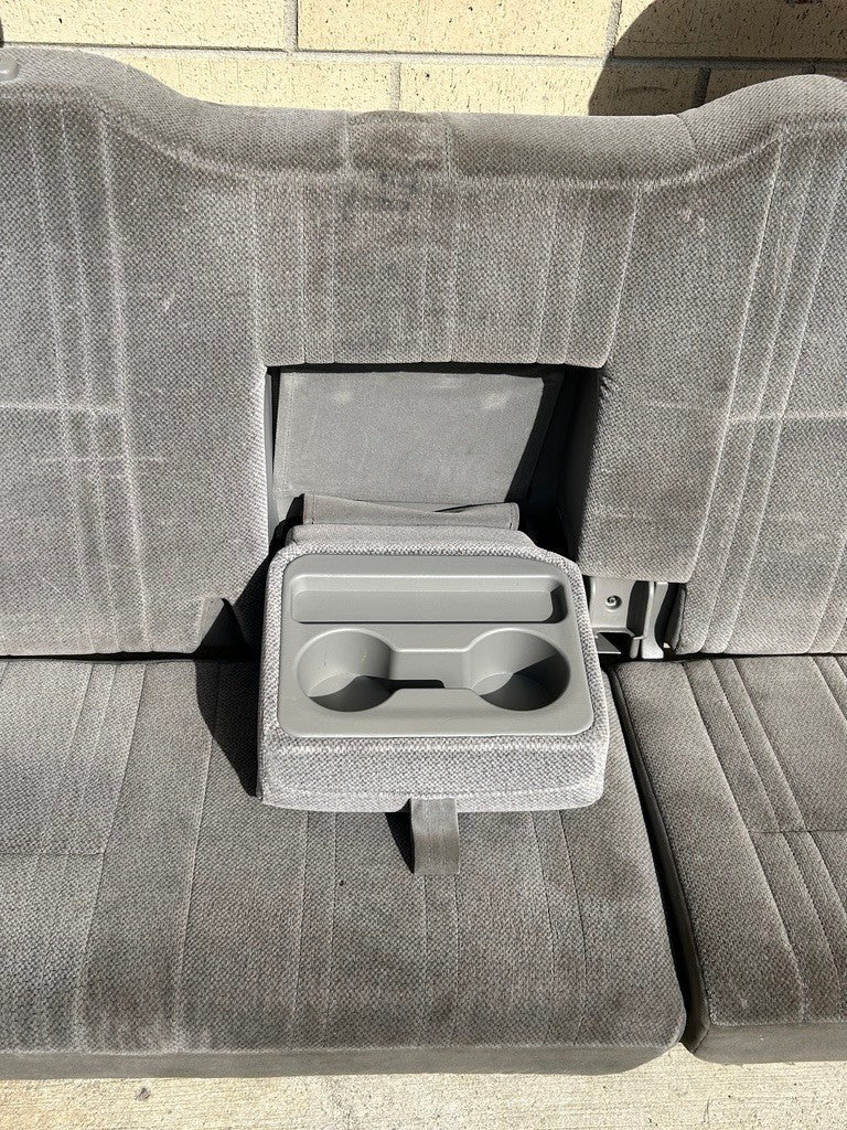 2000-2003 Toyota Tundra SR5 Access Cab Rear Seat Bench Gray Cloth Assembly OEM