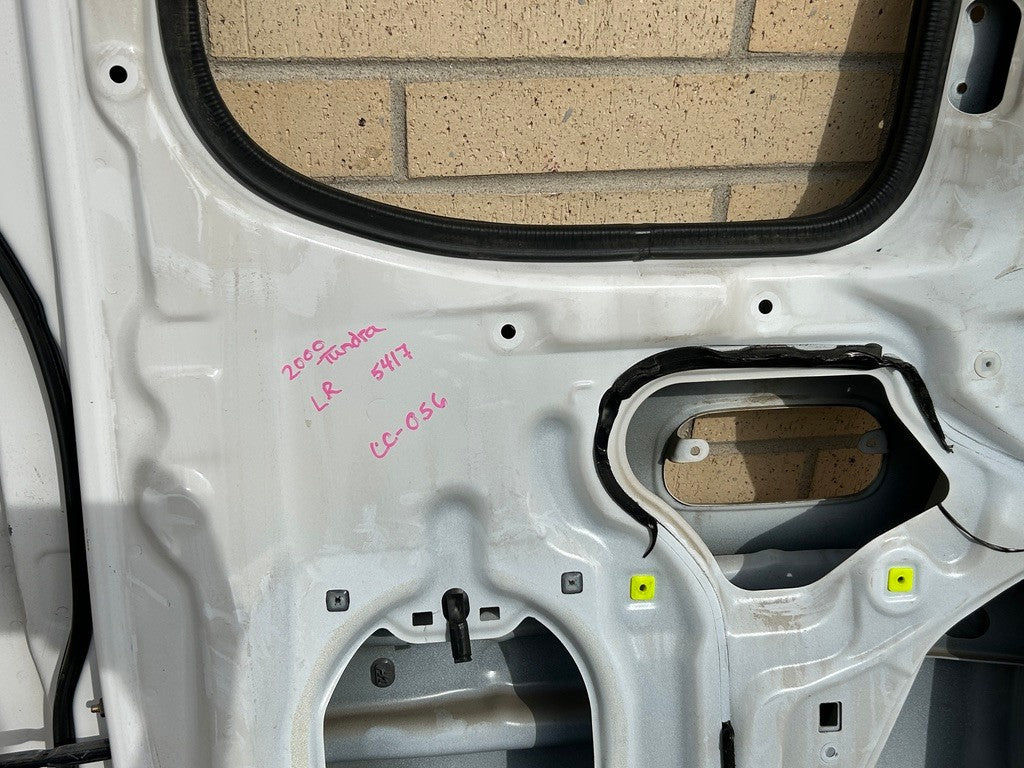 2000-2006 Toyota Tundra SR5 Access Cab Left Rear Door Shell White OEM