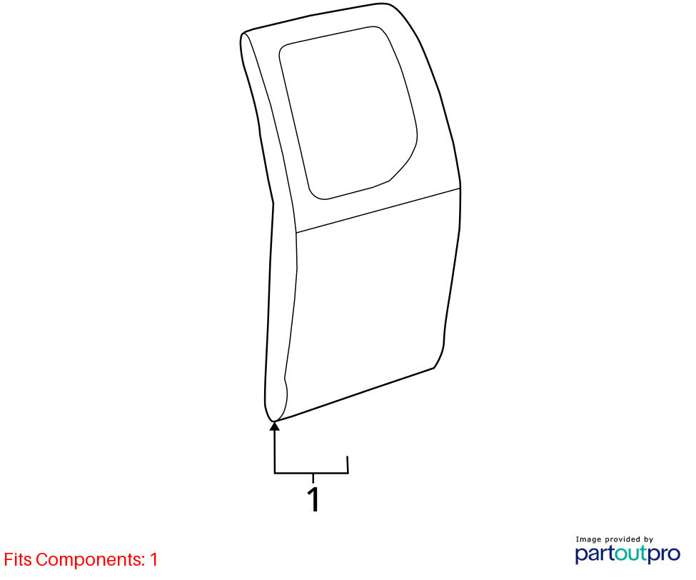 2000-2006 Toyota Tundra SR5 Access Cab Left Rear Door Shell White OEM
