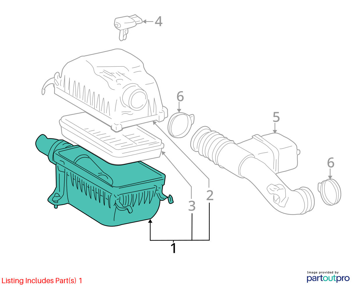 2000-2006 Toyota Tundra Air Filter and Housing Assembly OEM