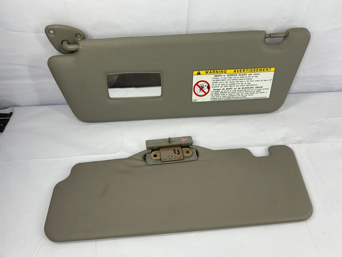 2000-2003 Toyota Tundra Left & Secondary Sun Visor Shade OEM 74320-34251-E1