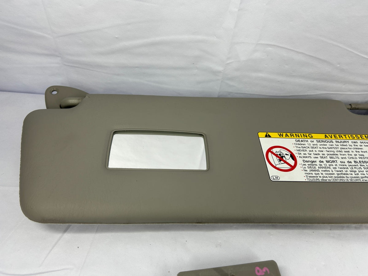 2000-2003 Toyota Tundra Left & Secondary Sun Visor Shade OEM 74320-34251-E1