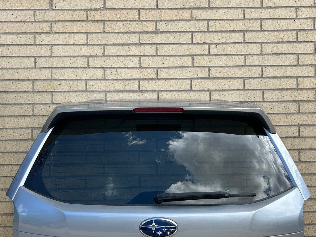 2014-2018 Subaru Forester Hatch Liftgate Manual Lift With Spoiler Silver OEM