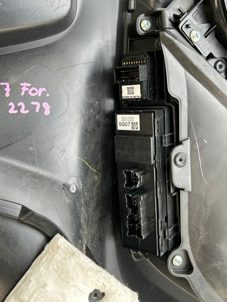2017-2018  Subaru Forester Left Front Door Trim Panel Card OEM